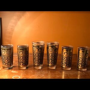 6 vintage Libbey Prudential cocktail glasses
